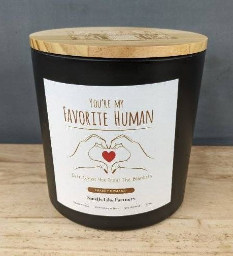 Snarky Humans Youre My Favorite Human Soy Candle 20 oz Ocean Breeze - Brand New