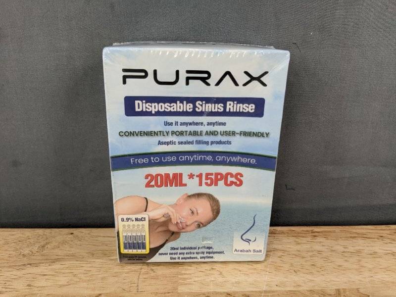 15 Purax Disposable Sinus Rinse 20ML - Brand New