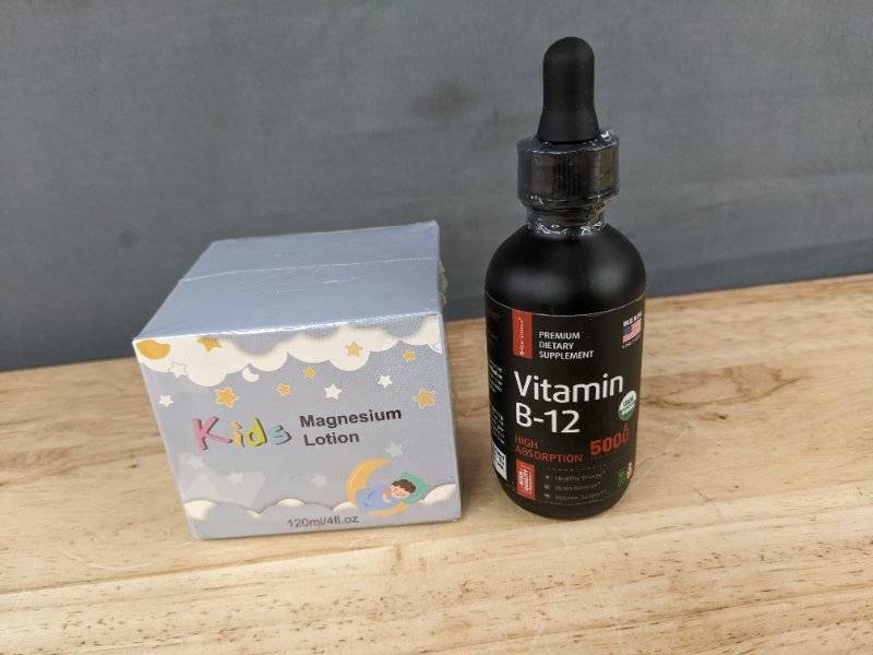 Vitamin B-12 & Kids Magnesium Lotion - Brand New