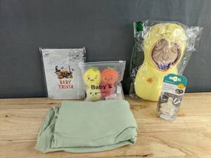 Nanobebe 0m Nipples & Bottles & Assorted Baby Items - Sleep Sack, Nipples, Socks & Baby Trivia - Brand New