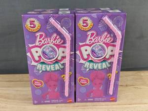 4 Barbie POP Reveal 5 Surprises - Brand New