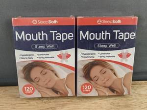 SleepSloth Sleep Well Mouth Tape, 240 Total Strips - Brand New