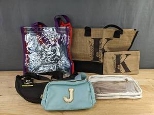 Monogram J & K Bags with Adjustable Strap & other Assorted Totes - Brand New