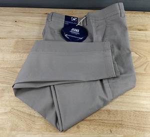 Design Jeans Mens Regular Fit Gray Pants, 30 Waist - Brand New