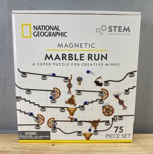 National Geographic Magnetic Marble Run - 75 Piece Set - Brand New