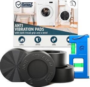 Anti Vibration Pads for Washing Machine with Tank Tread Grip and Level - 4 Pack - Brand New