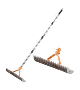 Stainless Steel Double-Sided Thatch Rake 15W x 63H - Brand New