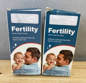 Fertility Home Test for Men Sperm Concentration Rapid Test Kit, 2 Total - Brand New