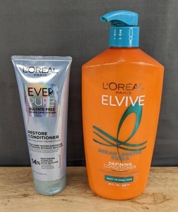 LOreal Paris EverPure Restore Conditioner & Elvive Curls Defining Conditioner - Brand New