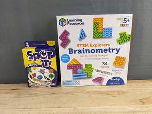 Learning Resources Brainometry & Spot It Classic Games - Brand New