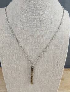 I Love You 3000 Pendant Necklace 24in Chain - 2in Extender - Silver Tone - Brand New
