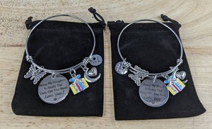 Daughter Bracelet and Niece Bracelet with Charms - Brand New