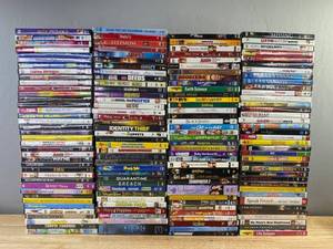 150 DVD Movie Collection - Rocky Road, Carrie, 8 Mile, Shark Tale, Step Brothers, The Bourne Ultimatum, Lizzie McGuire Movie, High School Musical 3, Finding Neverland, I Am Legend C