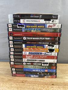 16 PlayStation 2 & 2 PS3 Video Games - NCAA Football 12, Gran Turismo 5, The Incredibles, Madden 2005 C