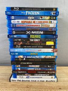22 Blu-ray Movie Collection - Star Wars, The Hunger Games, Shawshank Redemption, Divergent, Dark Knight Rises, Despicable Me, Pitch Perfect, X-Men C