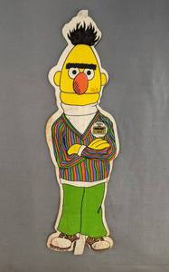 Sesame Street Live Bert 1980 Vintage Felt 22.5 Pennant