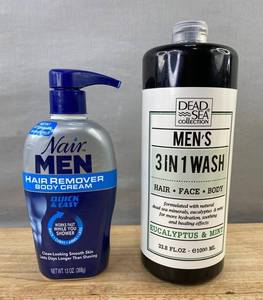 Nair Men Hair Remover & Dead Sea Collection Mens Wash - Brand New