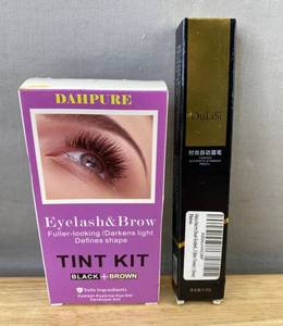 Dahpure & Oulisi Eyelash & Brow Tint Kit and Eyebrow Pencil - Brand New
