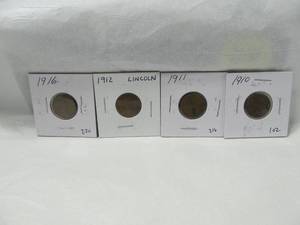 4 Lincoln Pennies