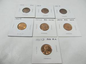 7 - 1940s and 1950s AU Wheat Pennies
