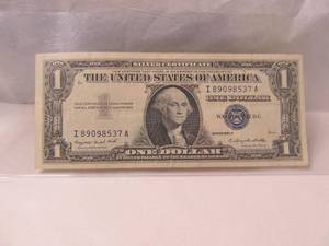 1957A U.C One Dollar Silver Certificate