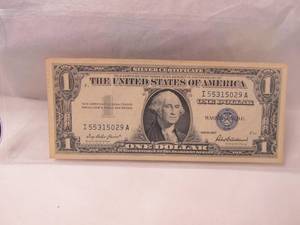 1957 U.C One Dollar Silver Certificate