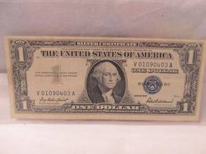 1957 U.C One Dollar Silver Certificate