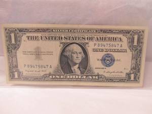 1957A U.C One Dollar Silver Certificate