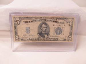1934C Five Dollar Silver Certificate