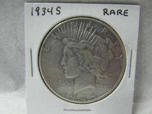 1934S Peace Silver Dollar Coin