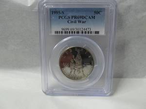1995S PCGS PR69DCAM Civil War 50 Cent Piece