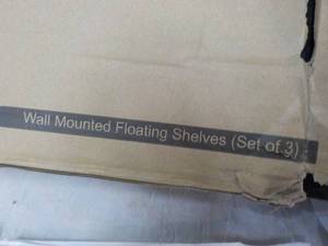 Wall Mounted set of 3 Floating Shel...
