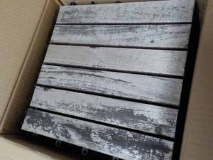 Set of 10 Stripe Brown 14 x 14 Wo...