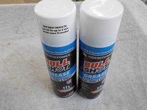 2 Cans Horse Power Bull Shot Grease...