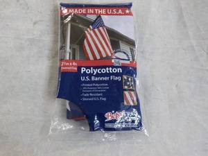 2 12 x 4 Sleeved Polycotton US Fl...