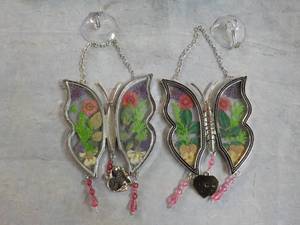 2 Butterfly Window Hanging Dcor...