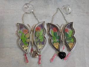 2 Butterfly Window Hanging Dcor...
