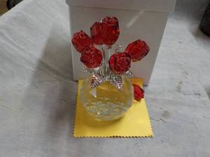 Glass Bouquet Dcor - one flower n...