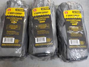 36 pair size L Firm Grip Work Glove...