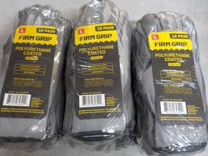 36 pair size L Firm Grip Work Glove...