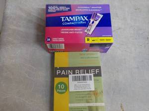 Tampax and Pain Relief...