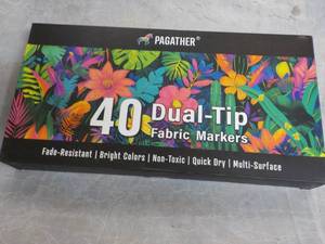 PAGATHER 40 Dual Tip Fabric Markers...