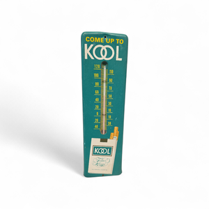 Vintage KOOL Cigarette Sign with Thermometer