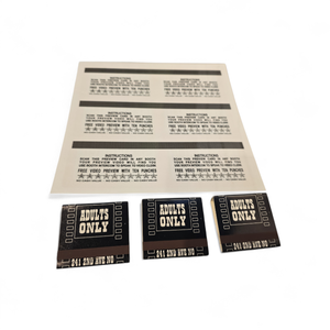 Sexworld Historic Preview Card Sheet and 3 New Packs of Matches