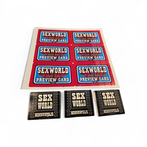 Sexworld Historic Preview Card Sheet and 3 New Packs of Matches
