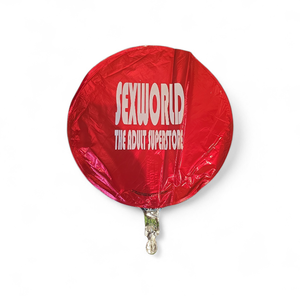 6  New Sexworld Mylar Balloons Red