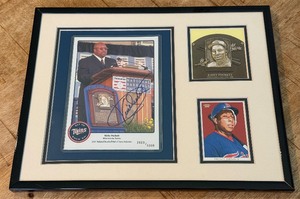 Kirby Puckett Autograph Custom Framed and Matted 11x14 Piece