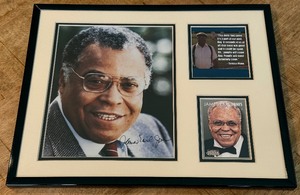 James Earl Jones Autograph Custom Framed and Matted 11x14 Piece