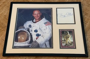 Buzz Aldrin Autograph Custom Framed and Matted 11x14 Piece
