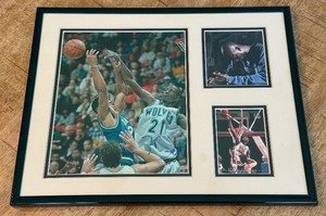 Kevin Garnett Autograph Custom Framed and Matted 11x14 Piece